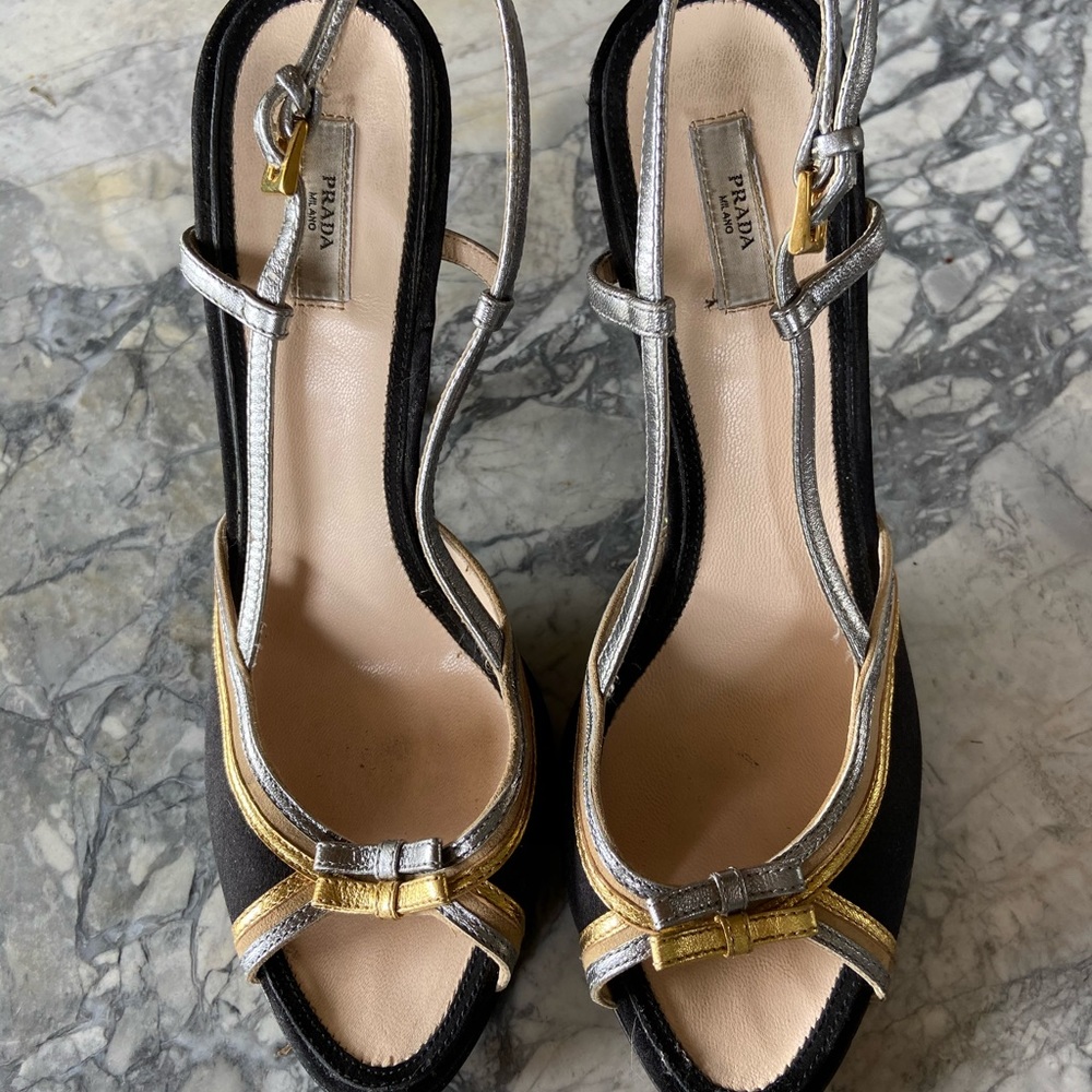Prada Heels Sz 38.5